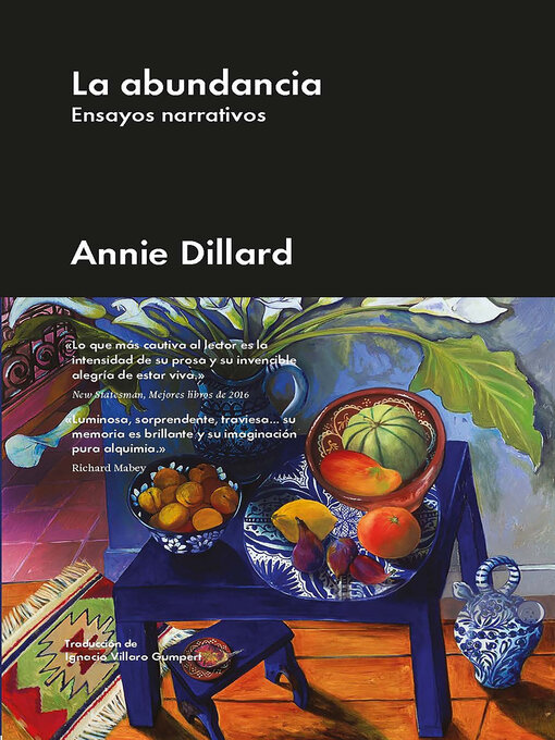 Title details for La abundancia by Annie Dillard - Available